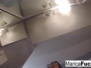 Marica hase in captivating lingerie masturbates in the pangilon