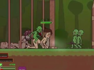 Captivity &vert; etapă 3 &vert; gol femeie survivor fights ei cale prin concupiscent goblins dar fails și devine inpulit greu înghițire liters de sperma &vert; hentai joc gameplay p3